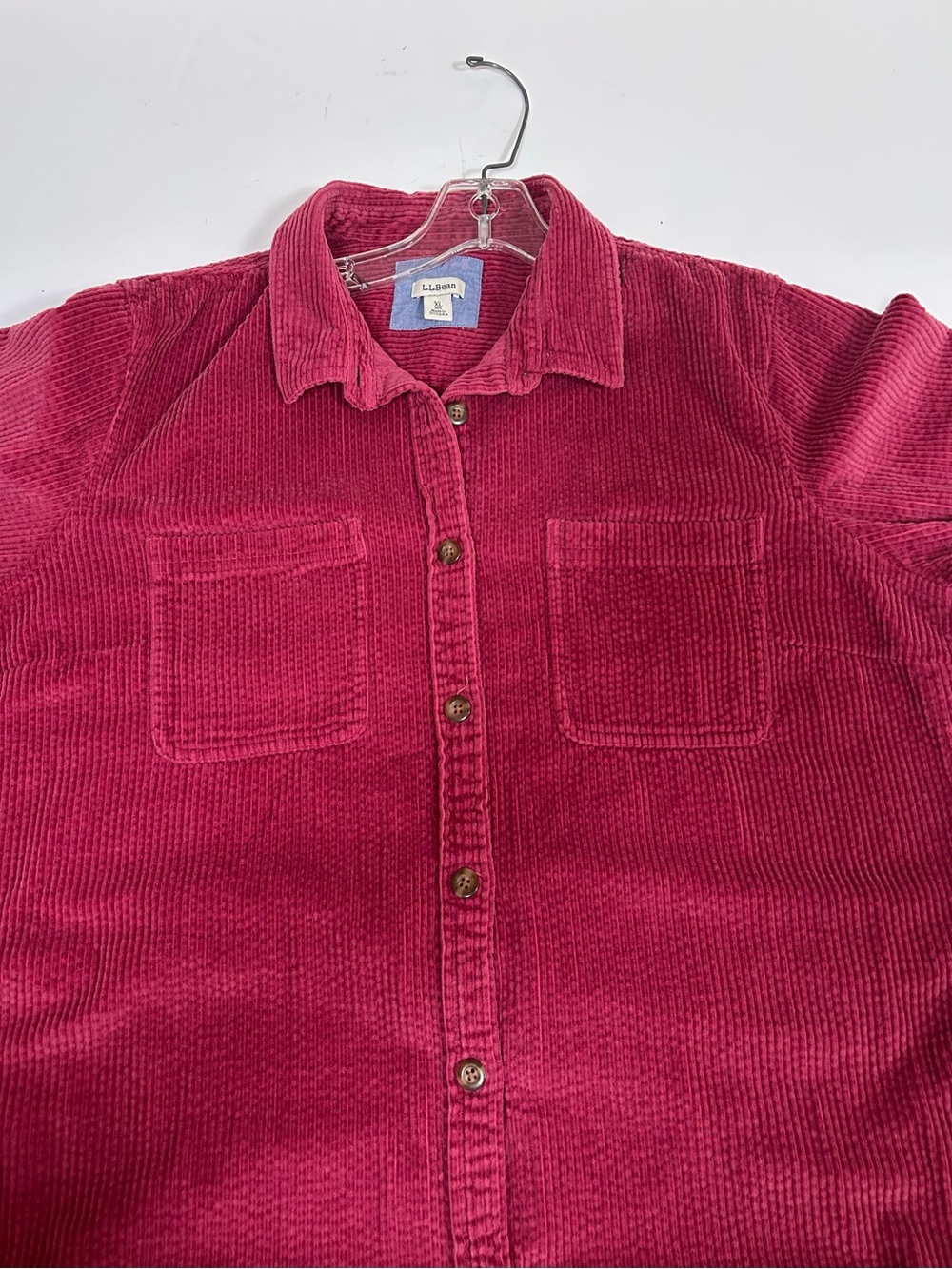 LL Bean Corduroy Button Front Shirt Jacket Size XL - Picture 8 of 14